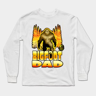 Bigfoot Dad Sasquatch Father Squatch Daddy Long Sleeve T-Shirt